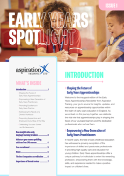 Early Years Spotlight - Issue 1