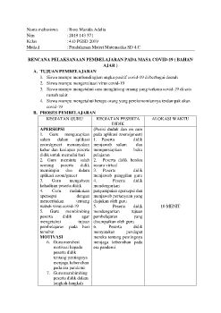 BAHAN AJAR DAN SOAL PEMBELAJARAN COVID-19