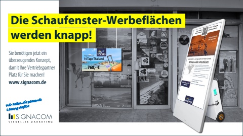 Schaufenster-Werbung