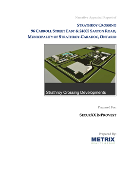 June 2020 Appraisal Strathroy Lands