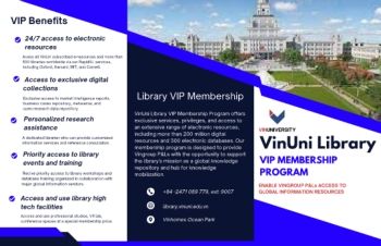 VinUniversity Library VIP Membership 