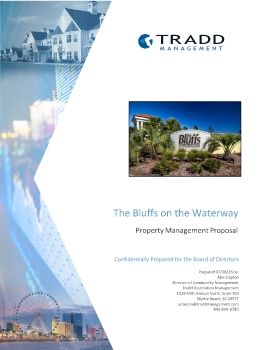 The Bluffs on the Waterway- Management Proposal