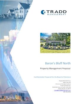 Baron's Bluff North Management Proposal