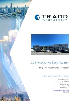 Tradd Management Proposal- 224 Fresh Drive Retail Center