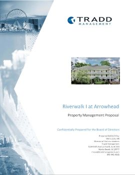 RiverWalk I at Arrowhead Management Proposal