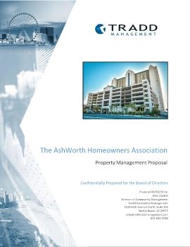 The AshWorth HOA Proposal Booklet