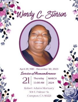 Wendy C Stinson Program