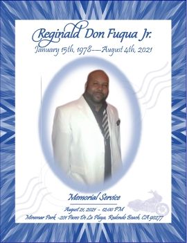 Reggie Fuqua's Memorial Program