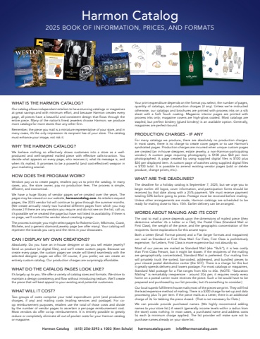 pricing & information 2025