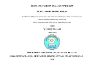 TUGAS 1 STRATEGI DAN EVALUASI PENDIDIKAN NILUH MUTIA SARI DS0323034