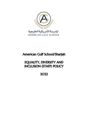 Equality, Diversity and Inclusion (Staff) Policy