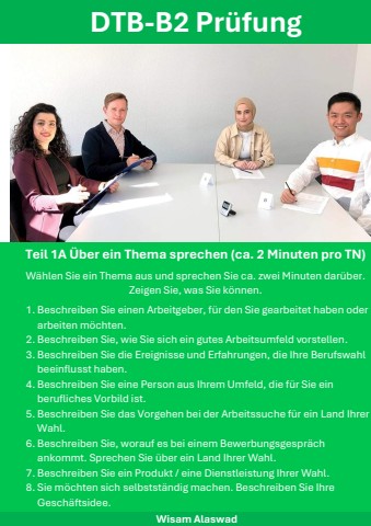 dtb-b2 teil 1a über ein thema sprechen