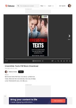 Irresistible Texts Book Matthew Coast PDF Download (FREE Doc)