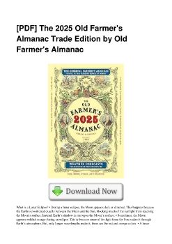 [PDF] The 2025 Old Farmer's Almanac Trade Edition by Old Farmer's Almanac