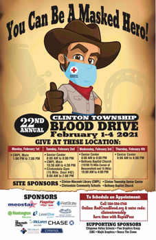 Clinton Township Blood Drive – 2021