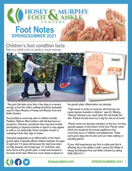 Hosey & Murphy Foot & Ankle Centers • Foot Notes Spring-Summer 2021