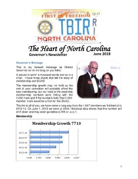 District 7710 District Newsletter - June 2018