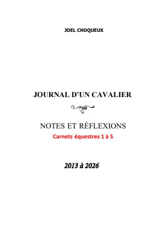 journal d'un cavalier