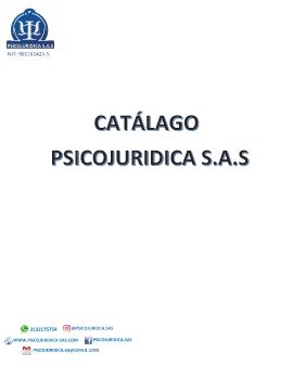 CATALAGOS DE DERECHO PSICOJURIDICA.SAS