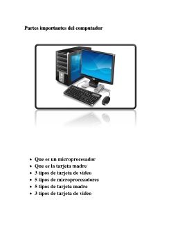 Partes importantes del computador