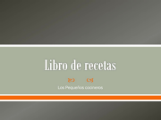 Libro de recetas