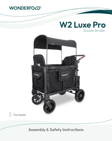 W2 Luxe Pro Stroller Wagon (UK English)