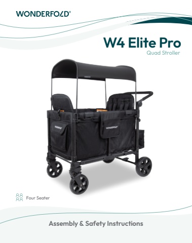 W4 Elite Pro Stroller Wagon (UK Englsih)
