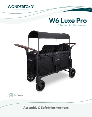 W6 Luxe Pro Stroller Wagon (UK Englsih)