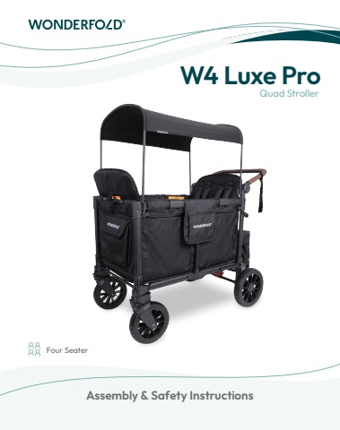 W4 Luxe Pro Stroller Wagon (AU Englsih)