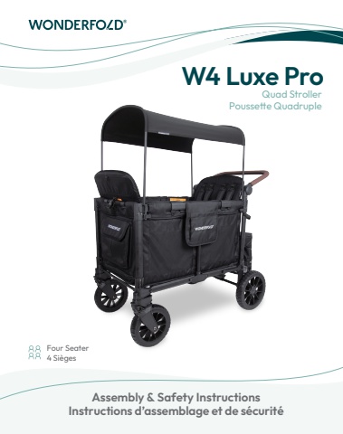 W4 Luxe Pro Stroller Wagon (CA French-English)
