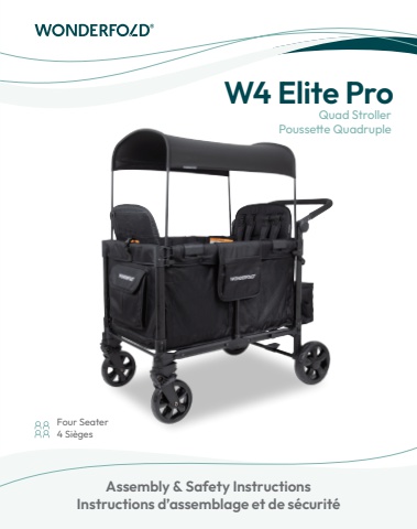 W4 Elite Pro Stroller Wagon (CA FrenchEnglish)