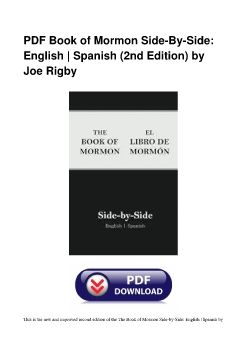 PDF Book of Mormon Side-By-Side: English | Spanish (2nd Edition) by Joe Rigby