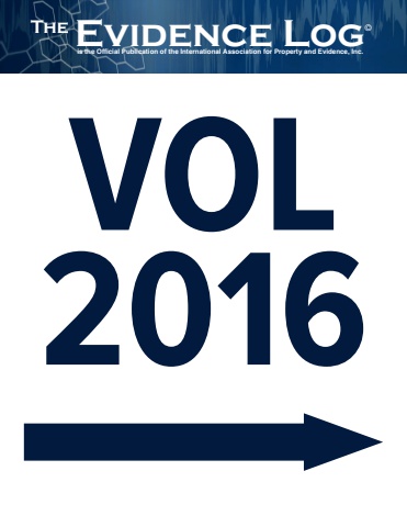 The Evidence Log - Vol. 2016, No. Index
