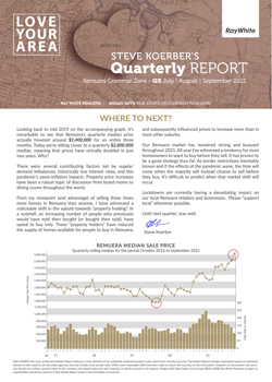 Steve Koerber's Quarterly Report