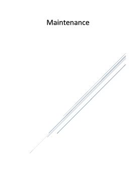 Maintenance