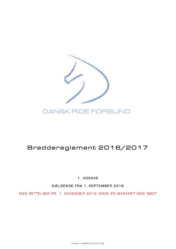 Breddereglement 2016-17