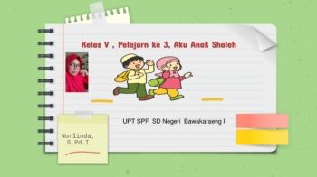 Kelas V Aku Anak Shaleh