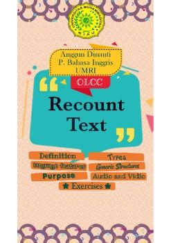 Flip Book Recount Text - Anggun Dinanti (190602051)