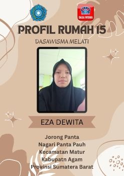TP-PKK NAGARI PANTA PAUH_JORONG PANTA_DASAWISMA MELATI_RUMAH 15