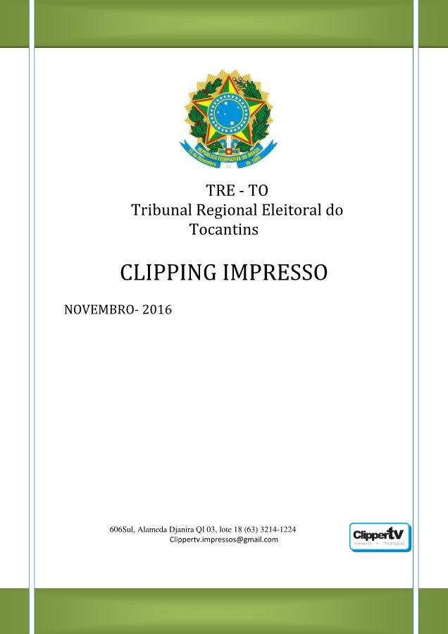 TRE IMPRESSOS NOVEMBRO 2016