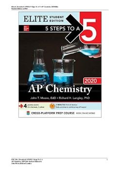 [Download @PDF]! 5 Steps to a 5: AP Chemistry 2020 Elite Student Edition by John Moore,Richard Langley