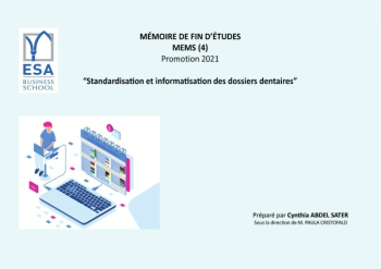 Mémoire de fin d'étude MEMS Promotion 2021