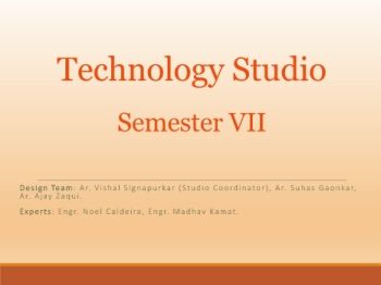 Technology Studio - Presentation