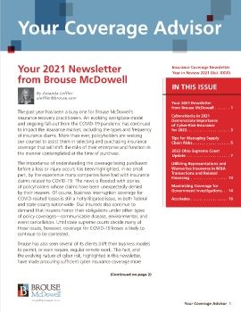 Brouse McDowell IR Year-End Newsletter 2021