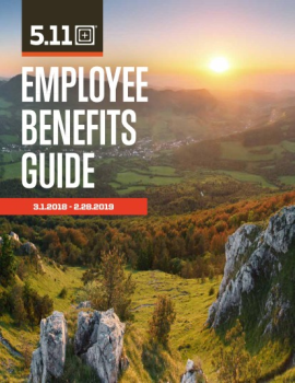 5.11 Benefit Guide 2018 CA