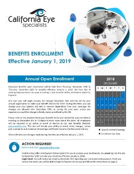 California Eye Management OE Action Guide 2019