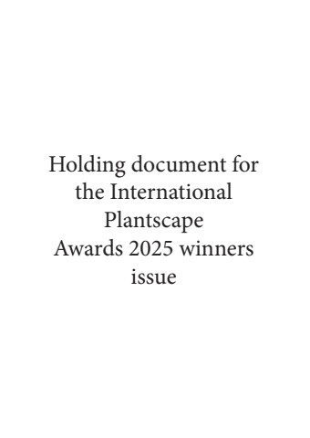 Holding document for the 2025 International Plantscape Awards for QR Code