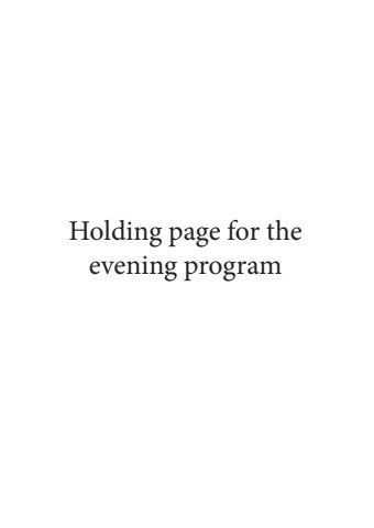 2025 IPA Evening program holding document