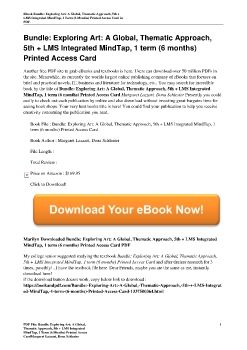 Bundle: Exploring Art: A Global, Thematic Approach, 5th + LMS Integrated MindTap, 1 term (6 months) Printed Access CardMargaret Lazzari, Dona Schlesier