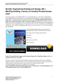 Bundle: Engineering Drawing and Design, 6th + MindTap Drafting, 2 terms (12 months) Printed Access CardDavid A. Madsen, David P. Madsen